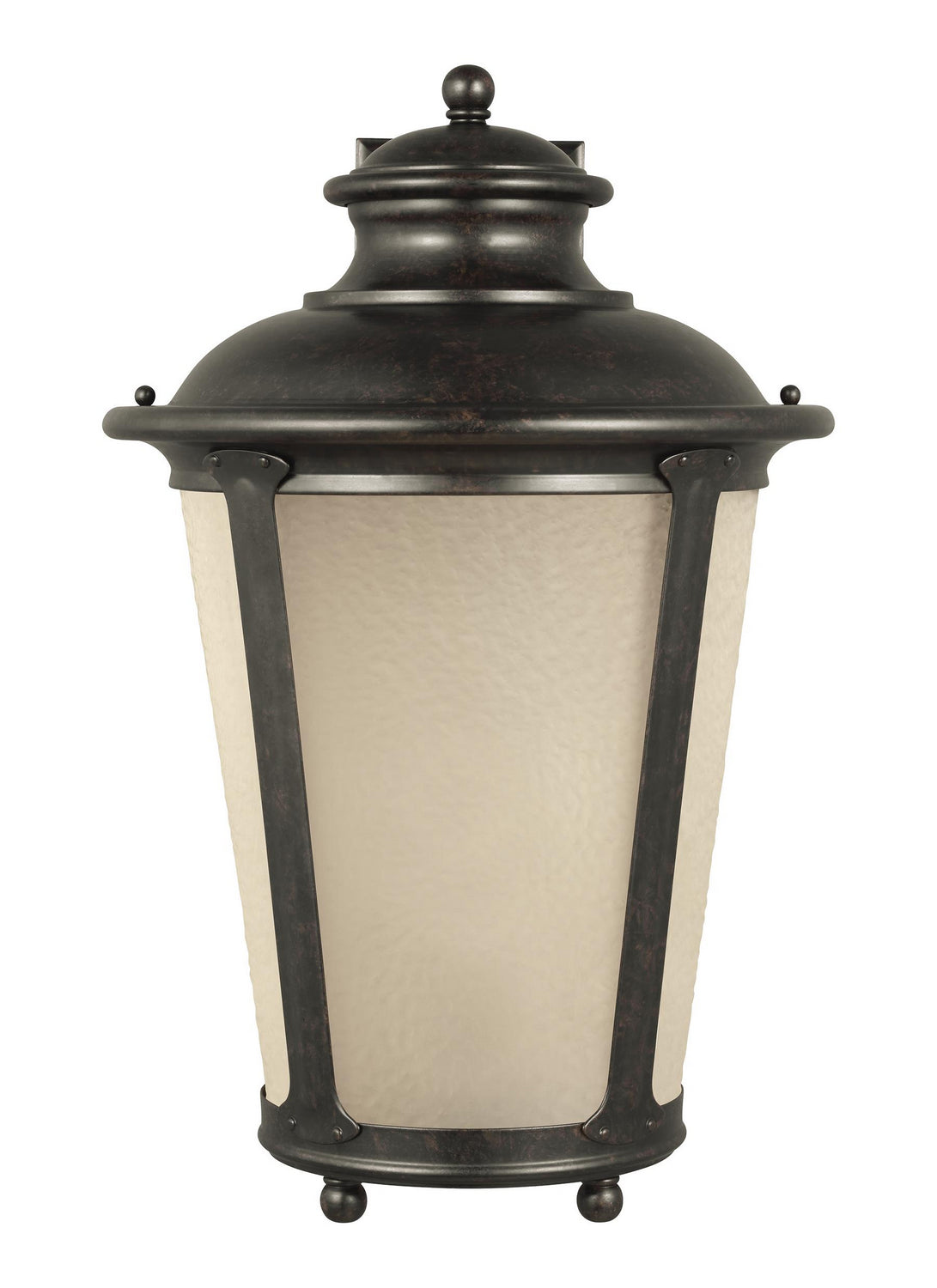 Cape May One Light Outdoor Wall Lantern in Burled Iron