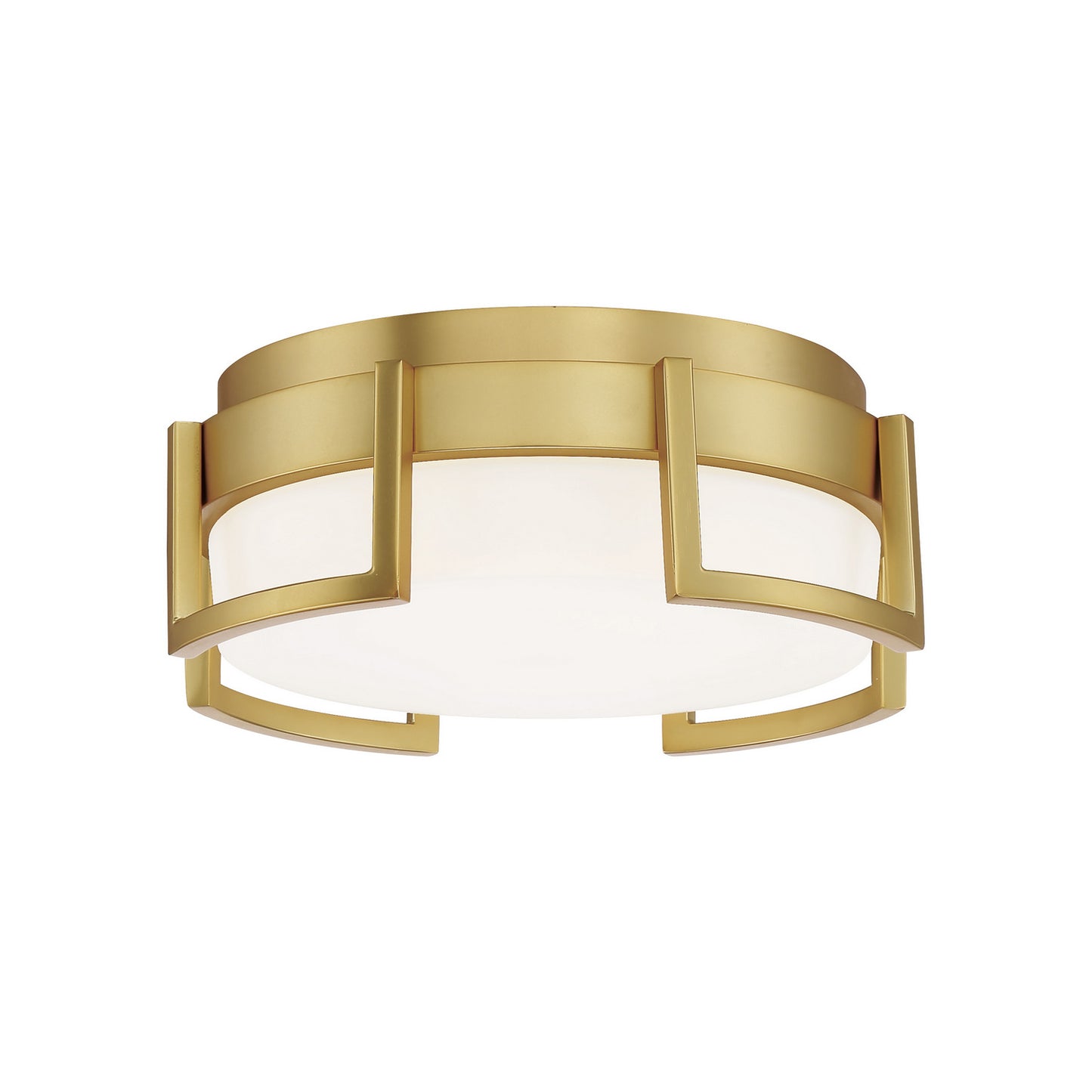 George Kovacs - P953-1-248-L - LED Flush Mount - Bezel Set - Honey Gold