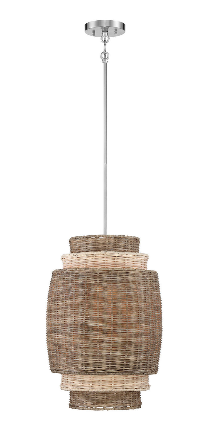 Montauck Bay Four Light Pendant in Brushed Nickel