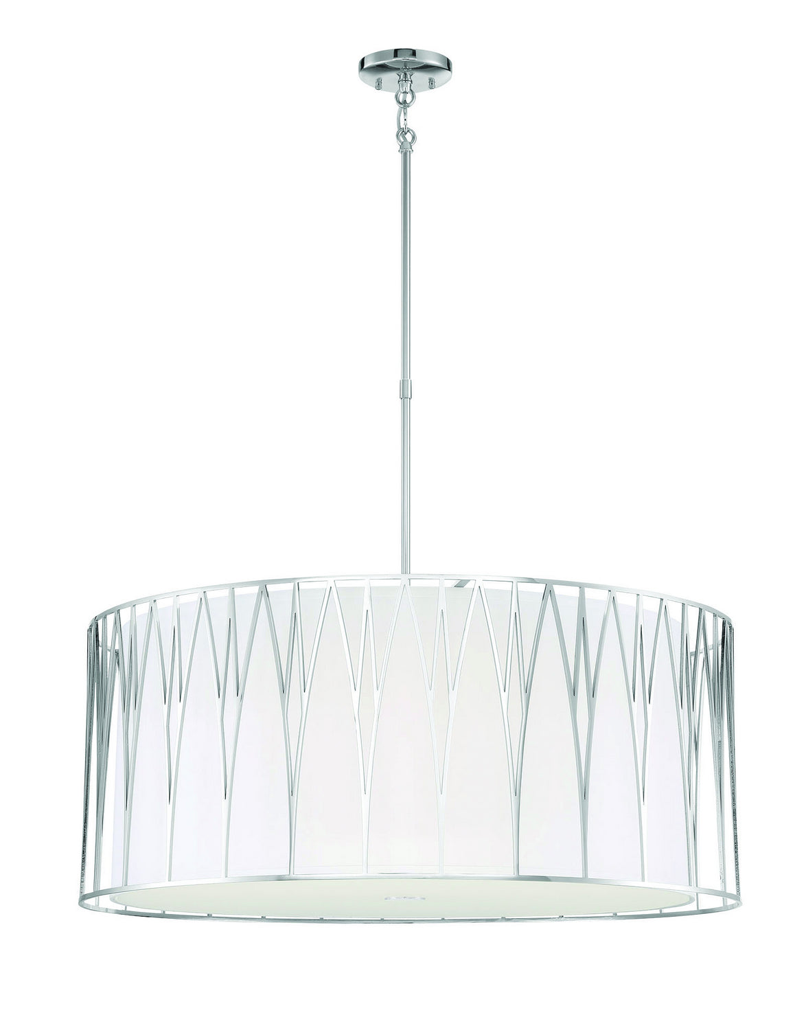 Regal Terrace LED Pendant in Polished Nickel