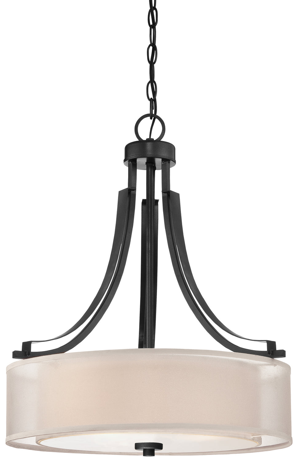 Parsons Studio Three Light Pendant in Sand Coal