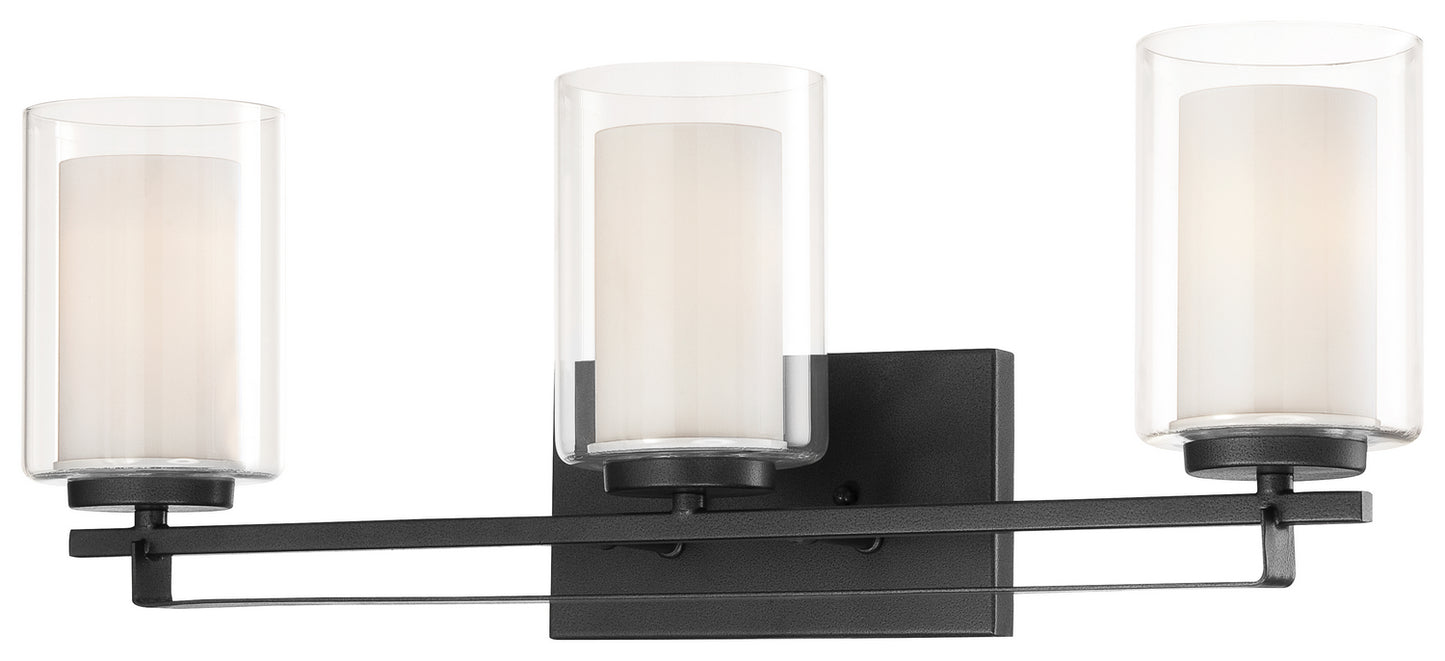 Parsons Studio Three Light Bath Bar in Sand Coal