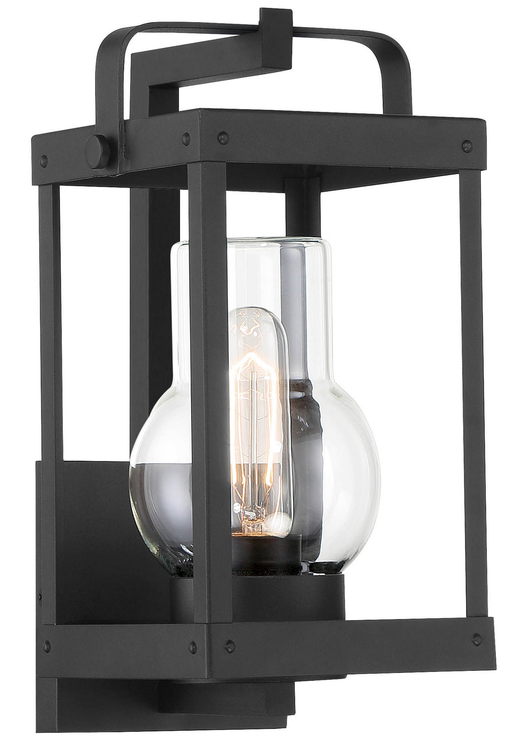 Sullivans Landing One Light Outdoor Wall Lantern in Sand Coal