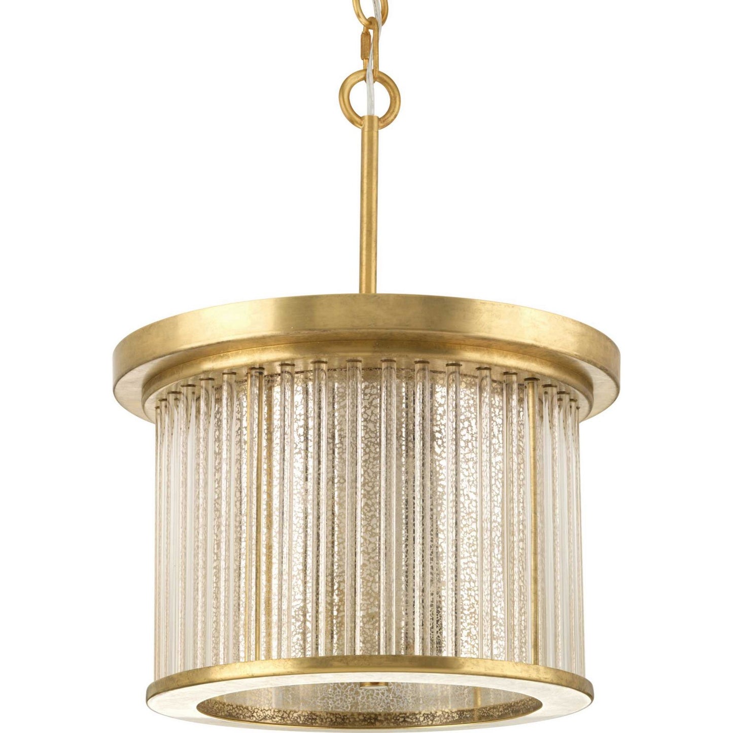 Point Dume-Sequit Point Three Light Semi Flush Mount in Brushed Brass