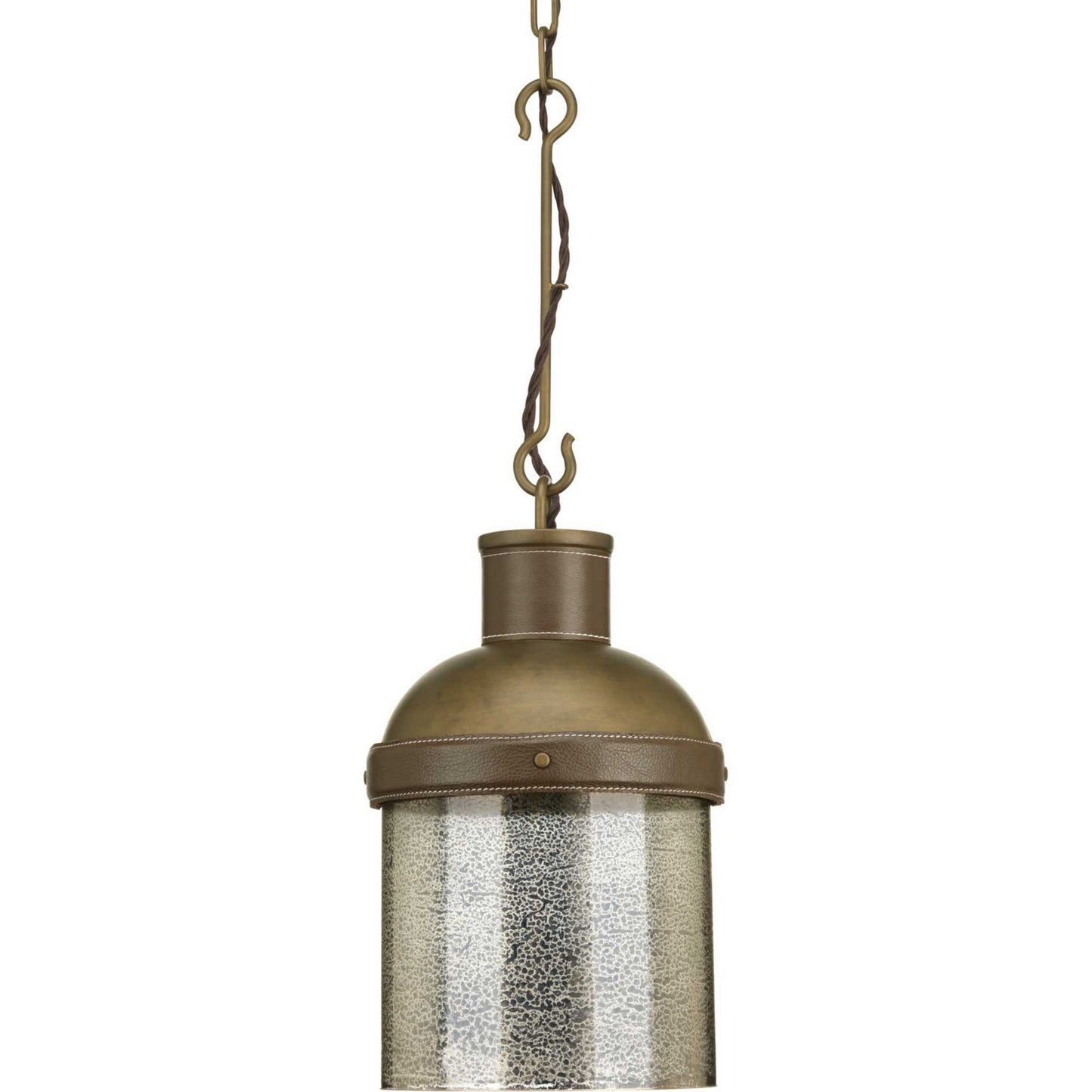 Point Dume-Rockdance One Light Pendant in Aged Brass