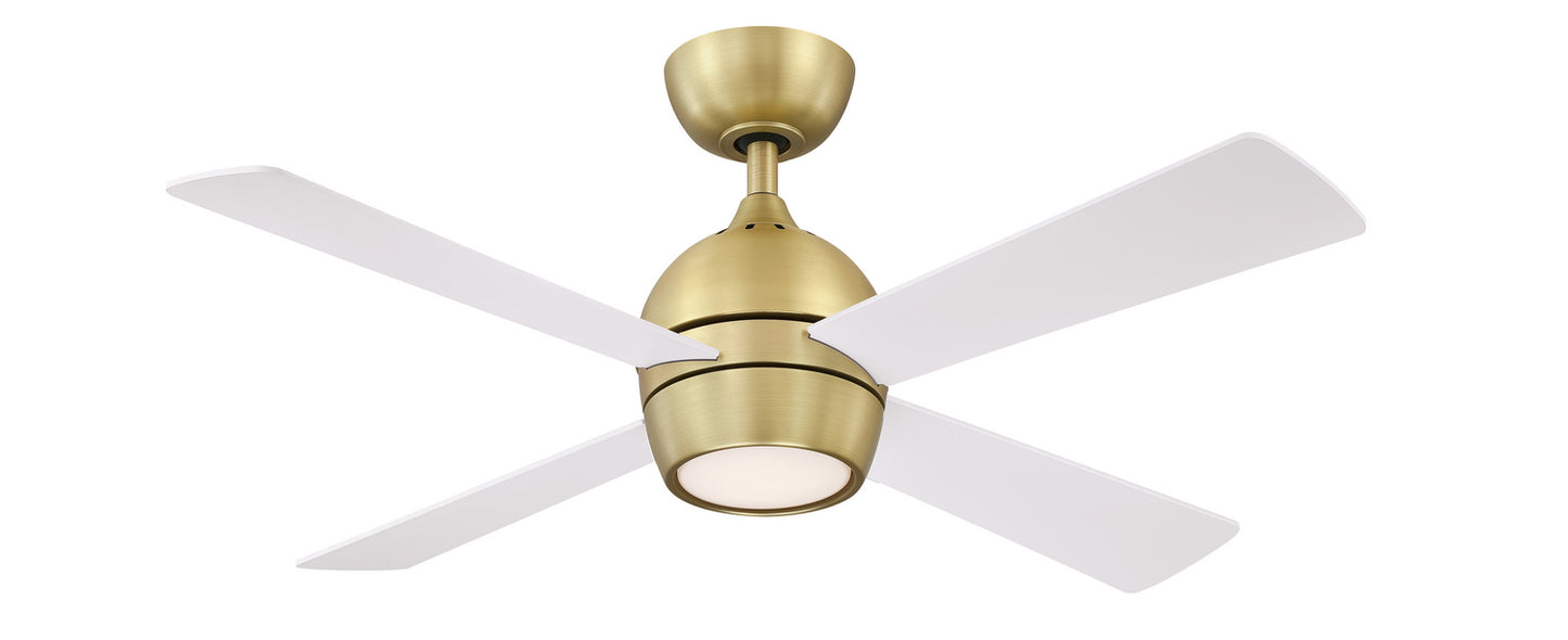 Kwad 44 44" Ceiling Fan in Brushed Satin Brass