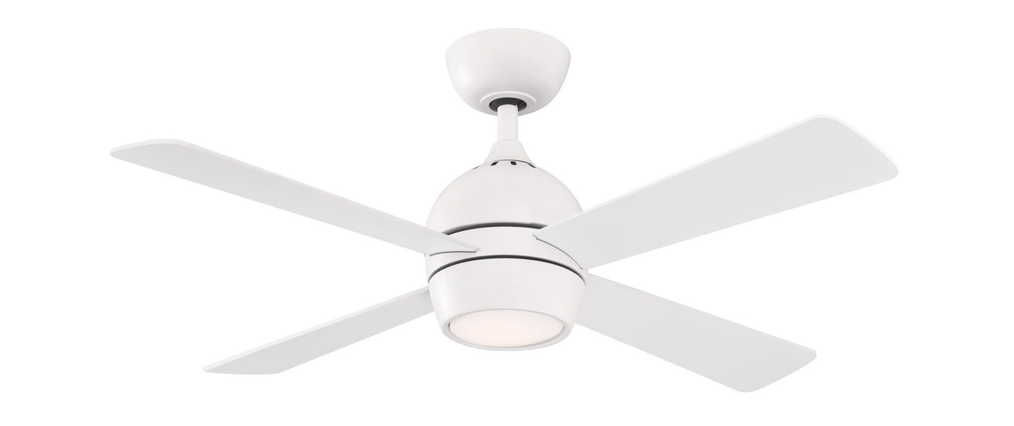 Kwad 44 44" Ceiling Fan in Matte White