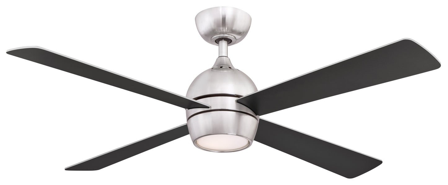 Kwad 52 52" Ceiling Fan in Brushed Nickel