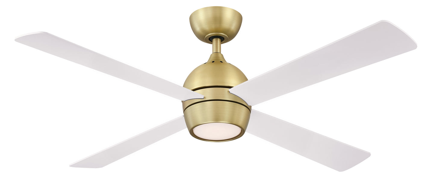 Kwad 52 52" Ceiling Fan in Brushed Satin Brass