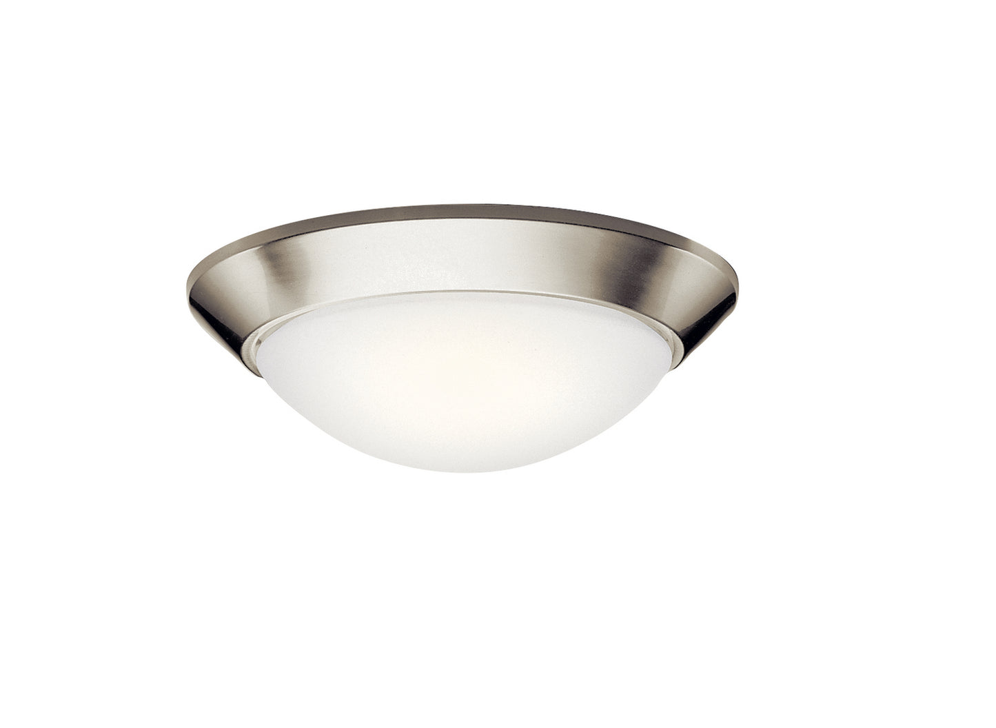 Ceiling Space Two Light Flush Mount in Brushed Nickel
