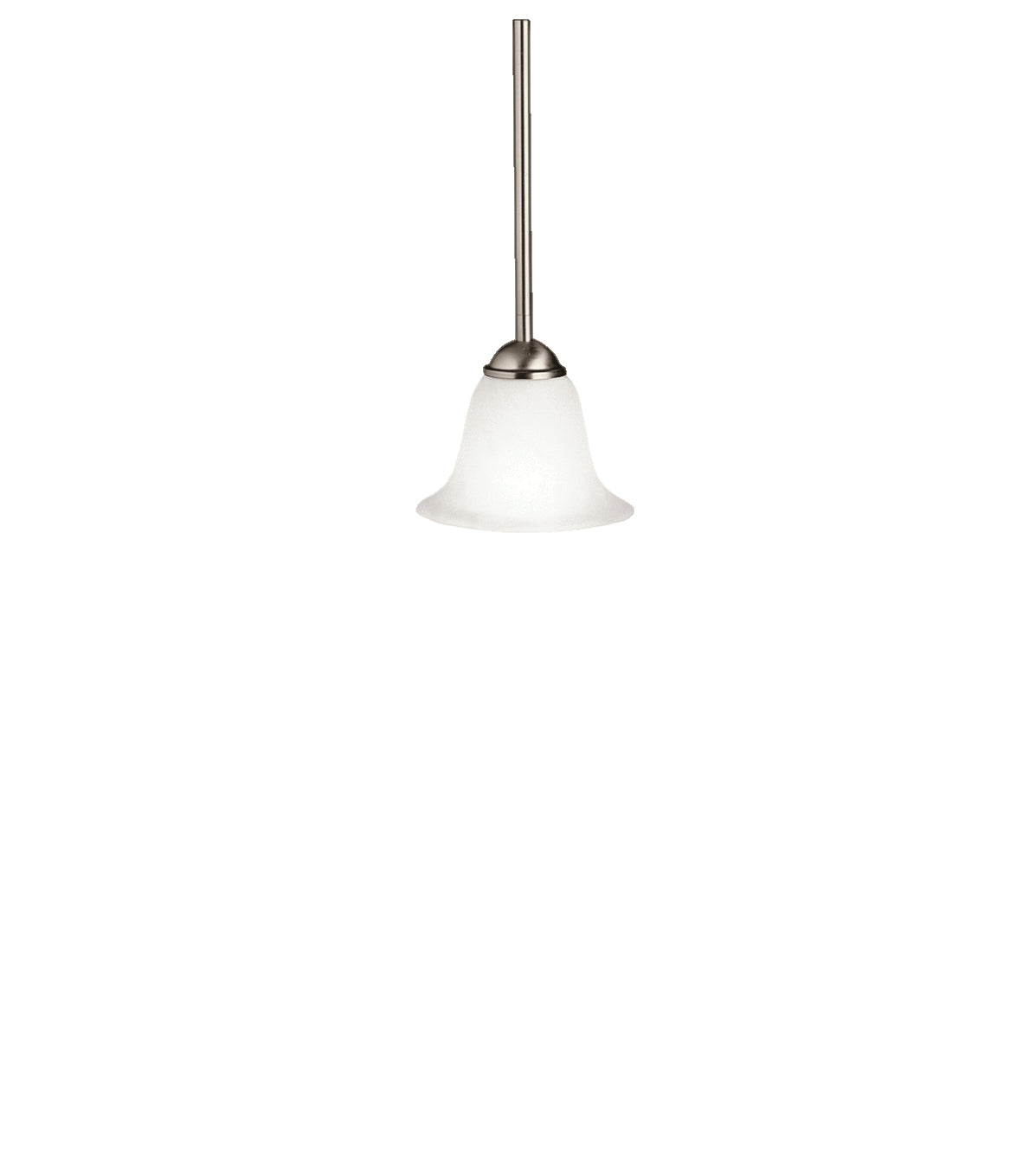 Dover One Light Mini Pendant in Brushed Nickel