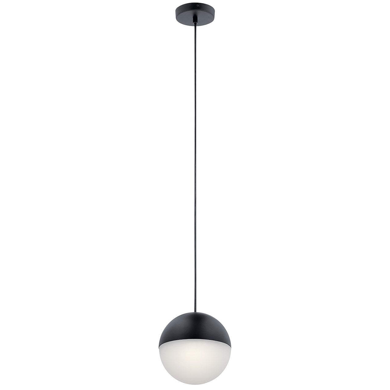 Moonlit LED Pendant in Matte Black