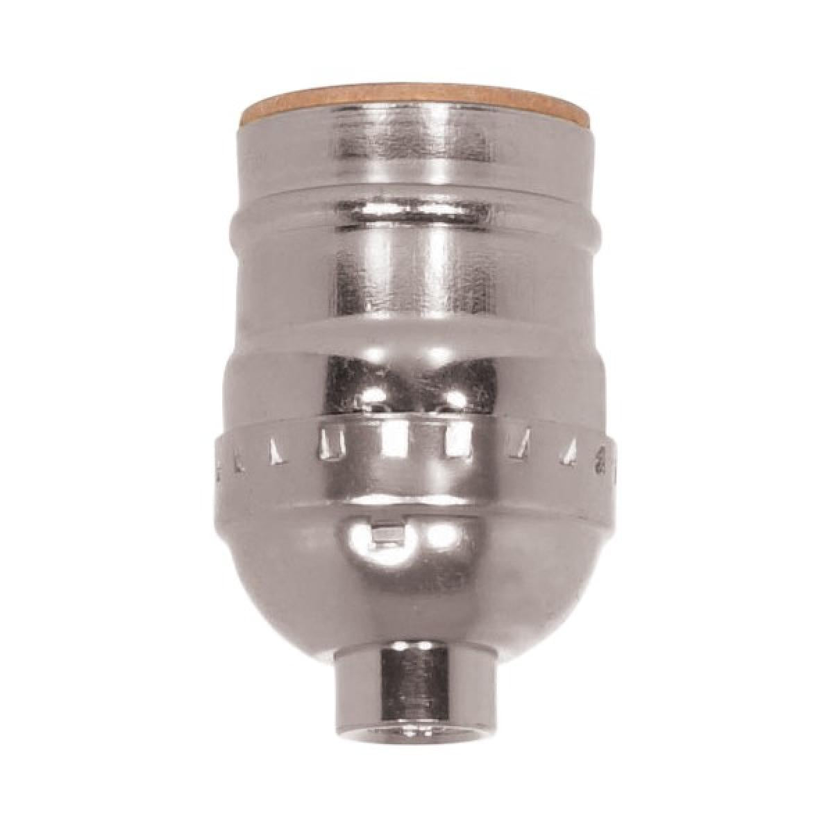 Satco - 80-1011 - Short Keyless Socket - Nickel