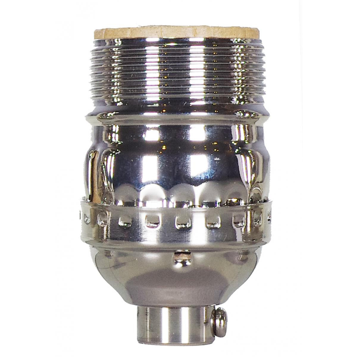 Short Keyless Socket in Polished Nickel
