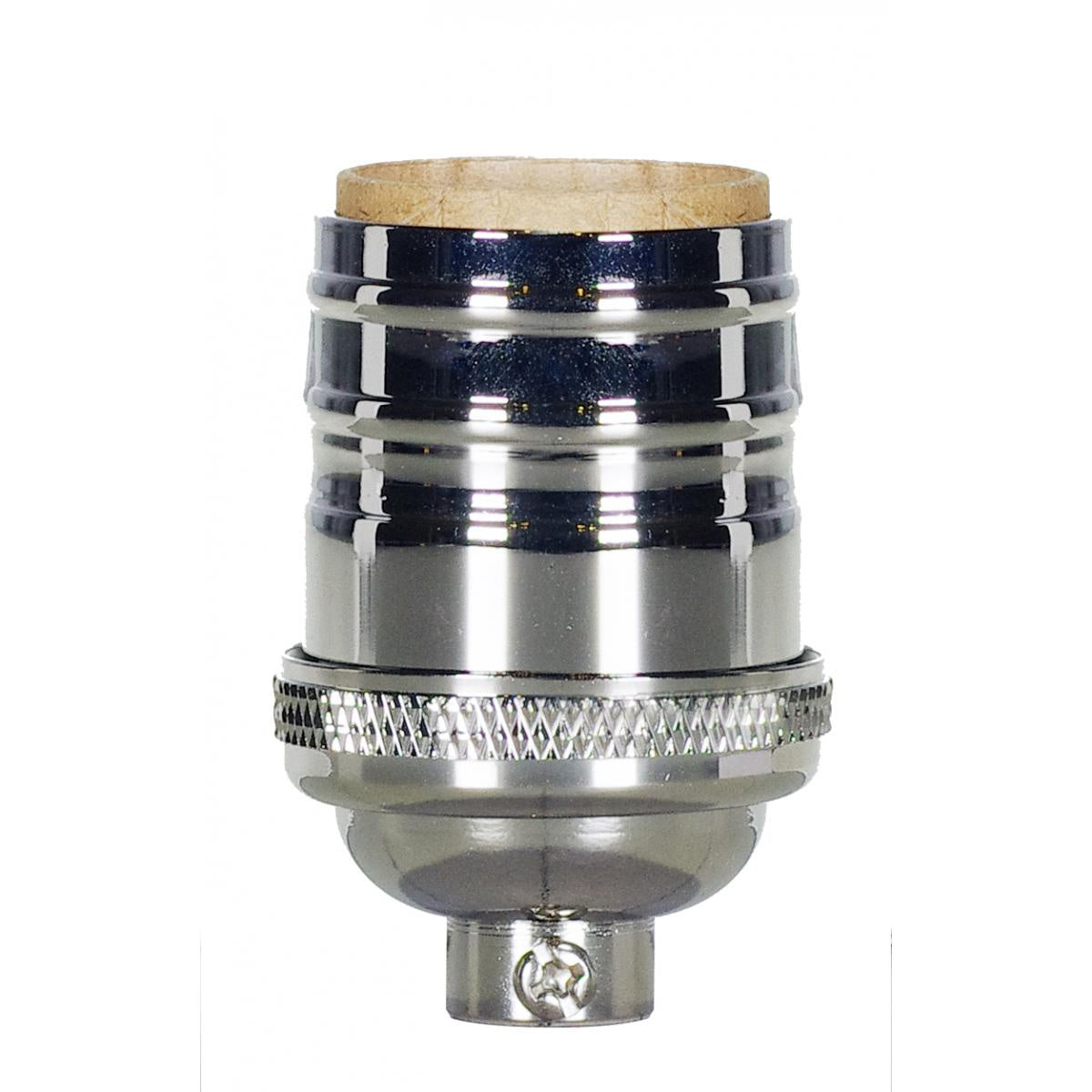 Satco - 80-1055 - Short Keyless Socket - Polished Nickel