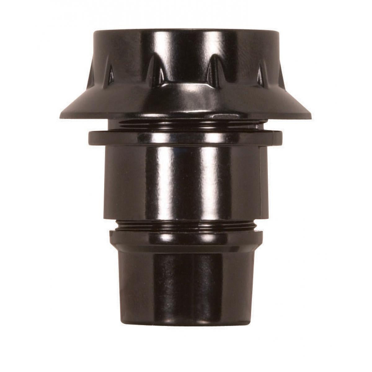 (4-Pack) Candelabra European Style Socket in Black