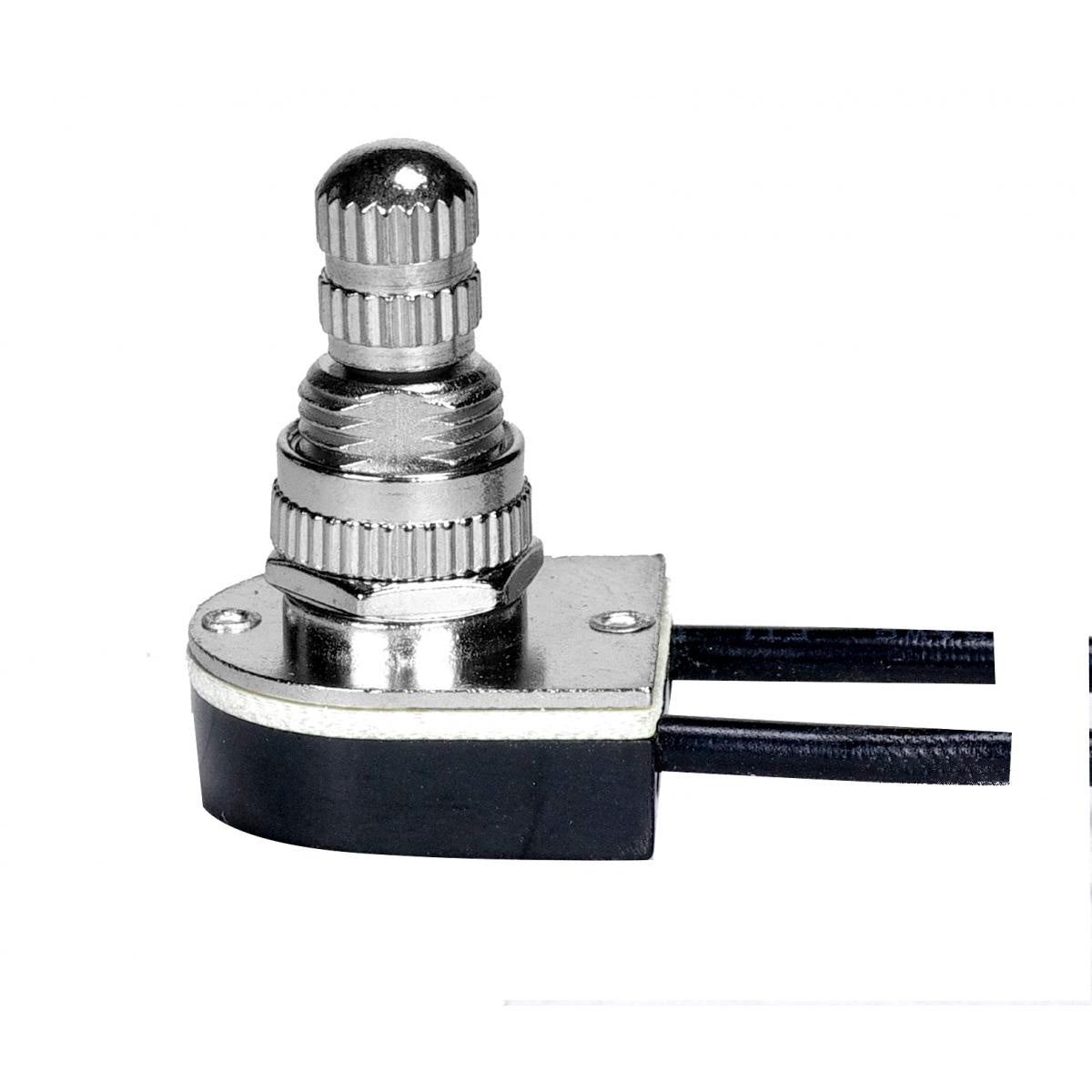 (4-Pack) On-Off Metal Rotary Switch in Nickel Plated