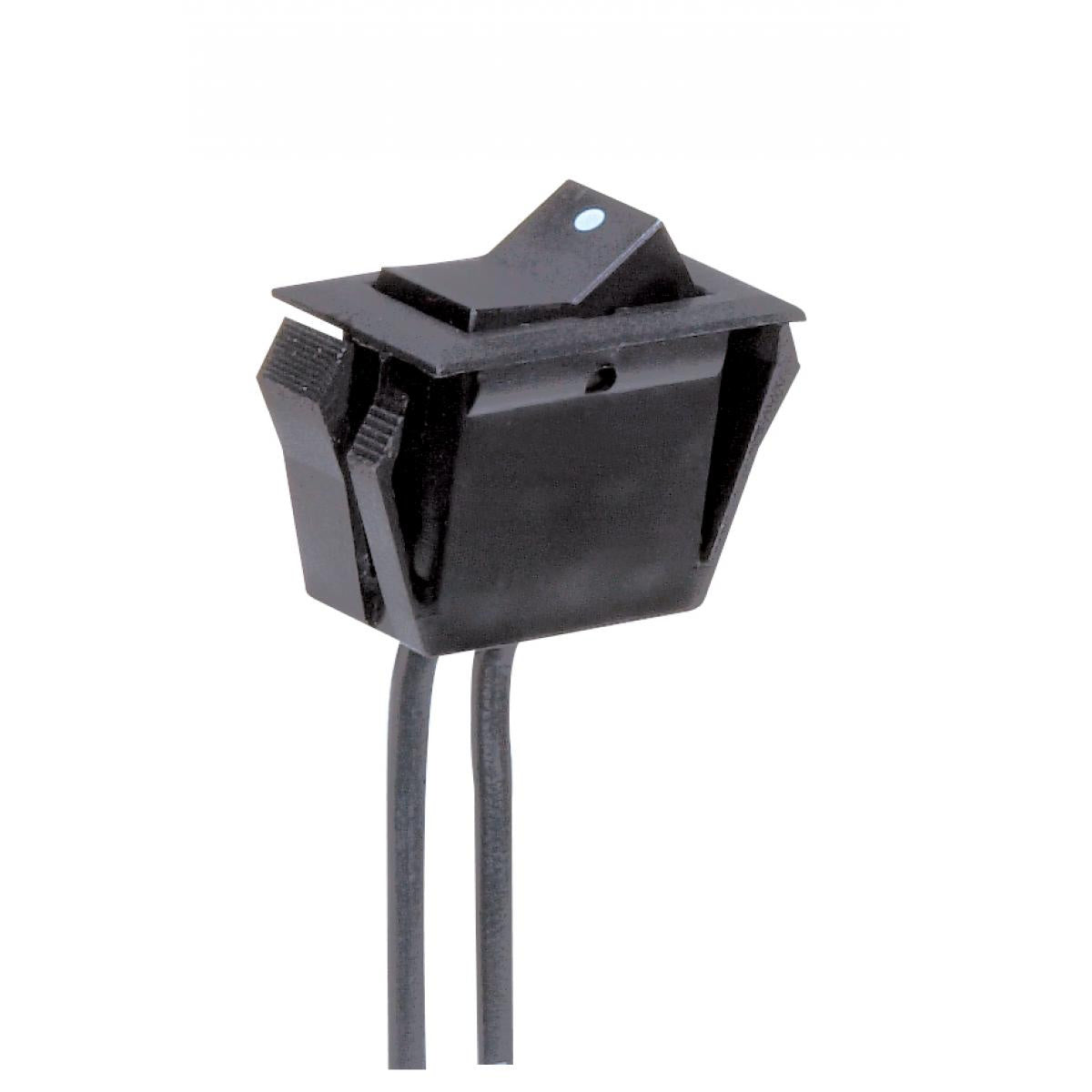 (4-Pack) On-Off Phenolic Rocker Switch in Black