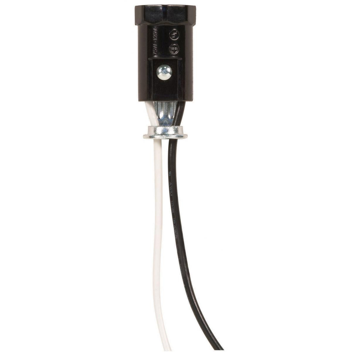 (4-Pack) Phenolic Candelabra Sockets With Leads in Not Specified