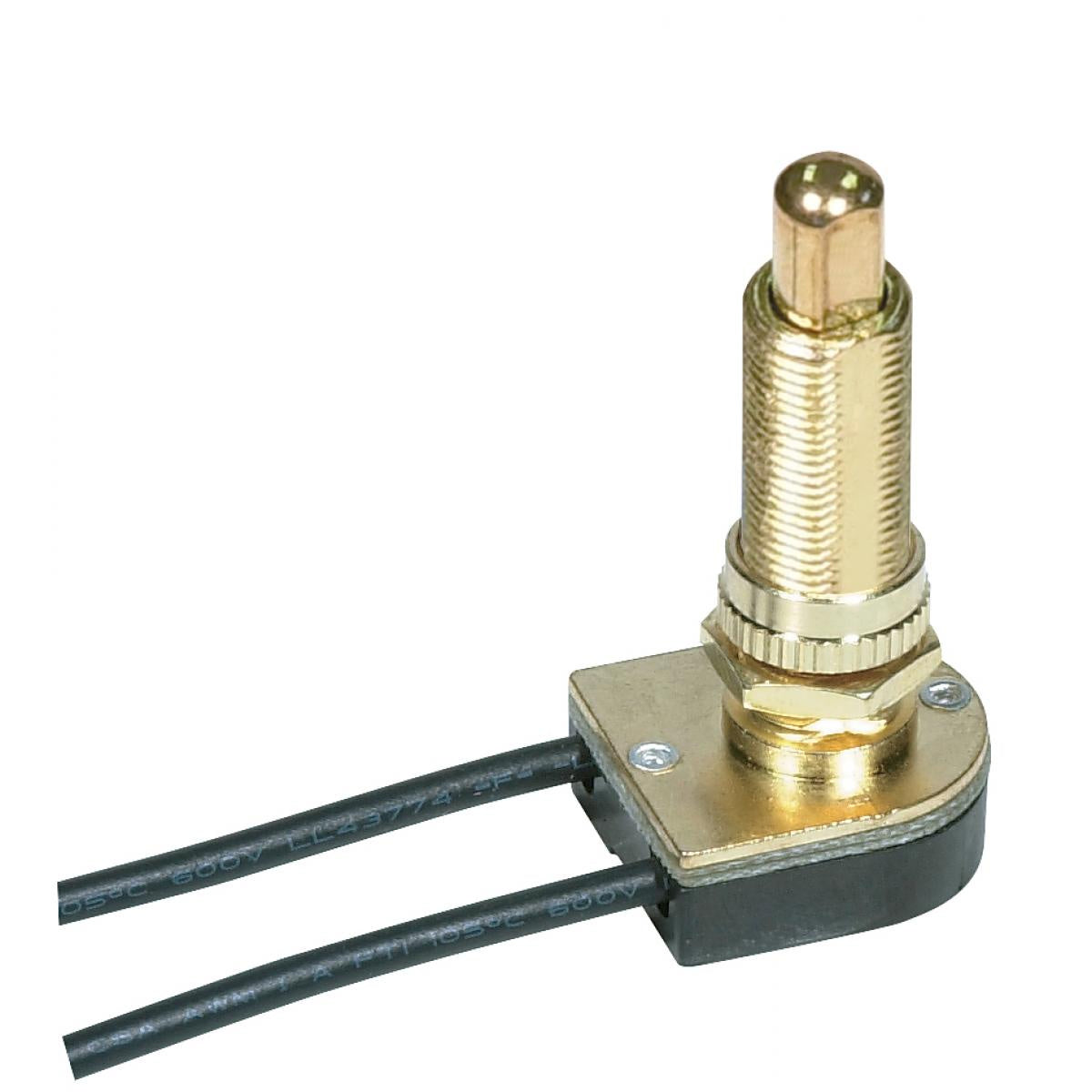On-Off Metal Push Switch in Brass Plated