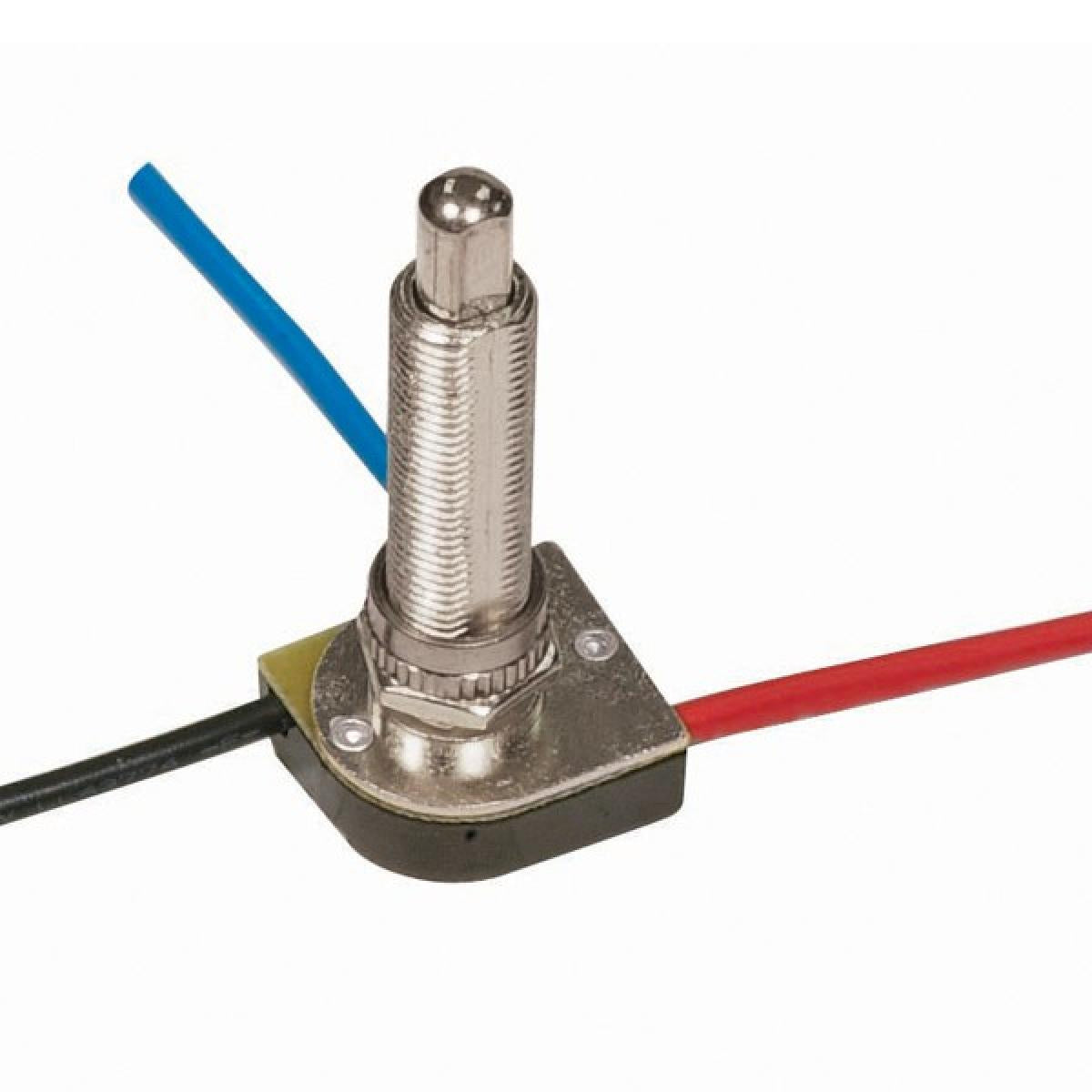 3-Way Metal Push Switch in Nickel Plated