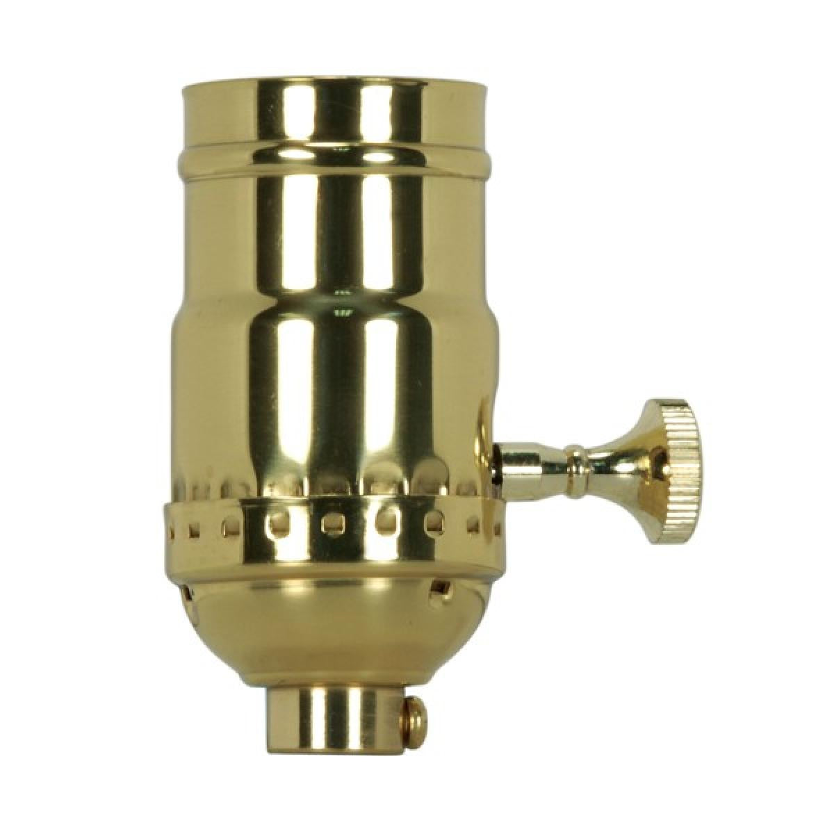 Socket in Polished Brass
