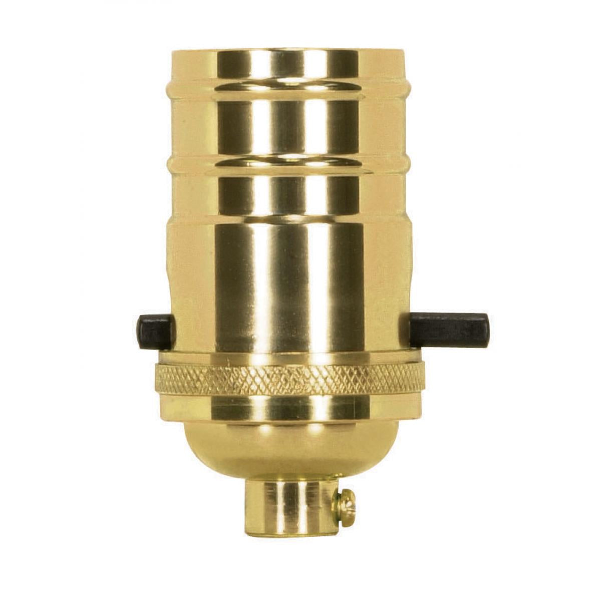 Socket in Polished Brass