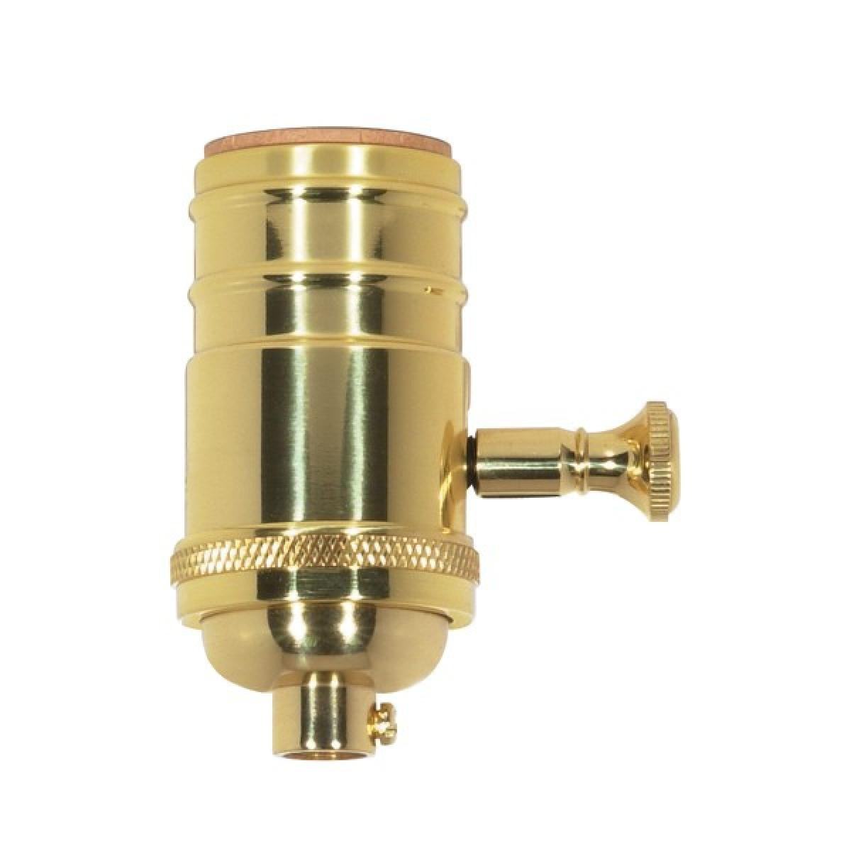 Socket in Polished Brass