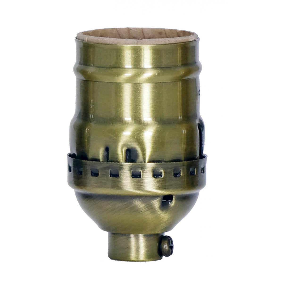 Socket in Antique Brass