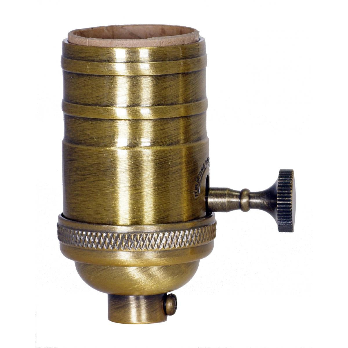 Socket in Antique Brass