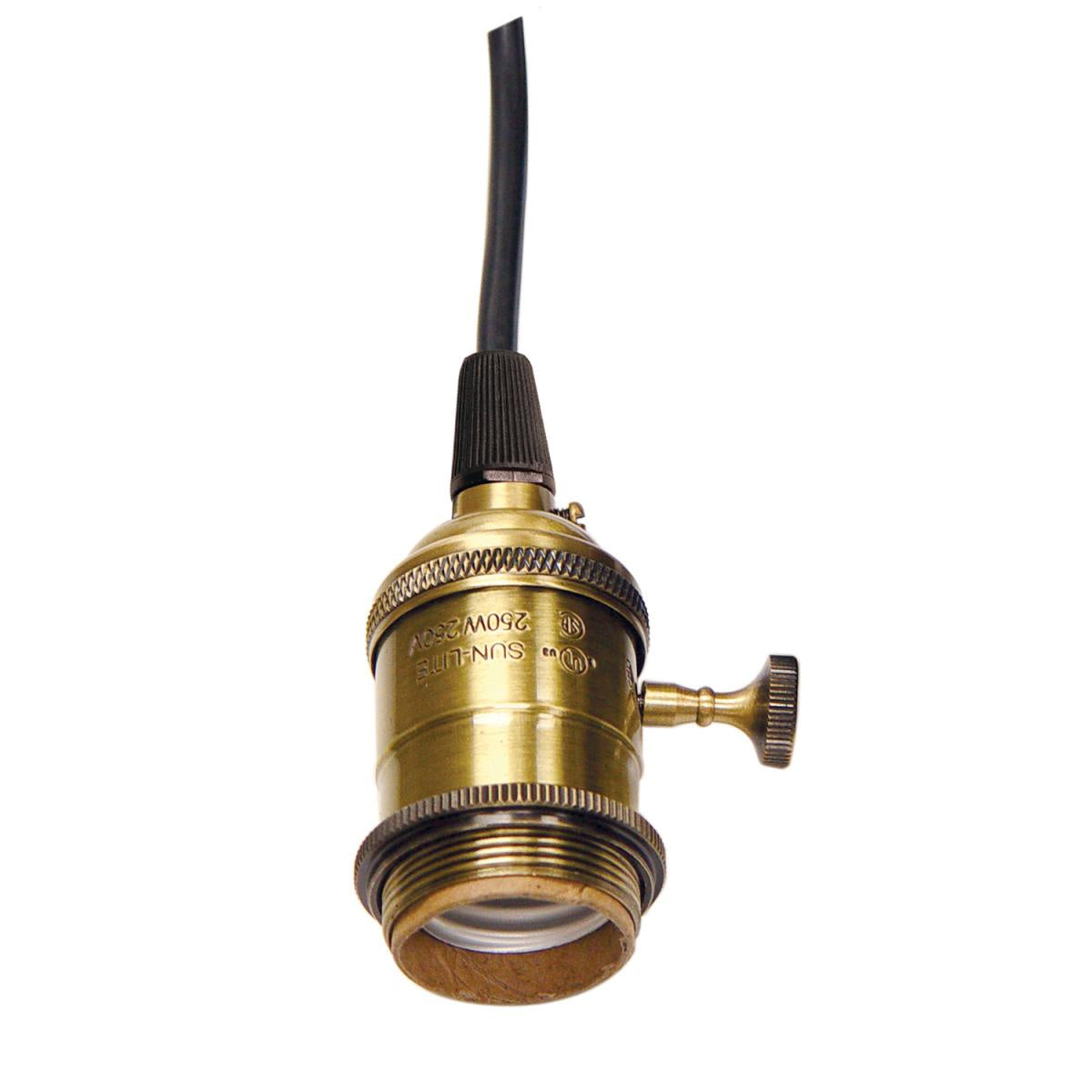 Lampholder in Antique Brass