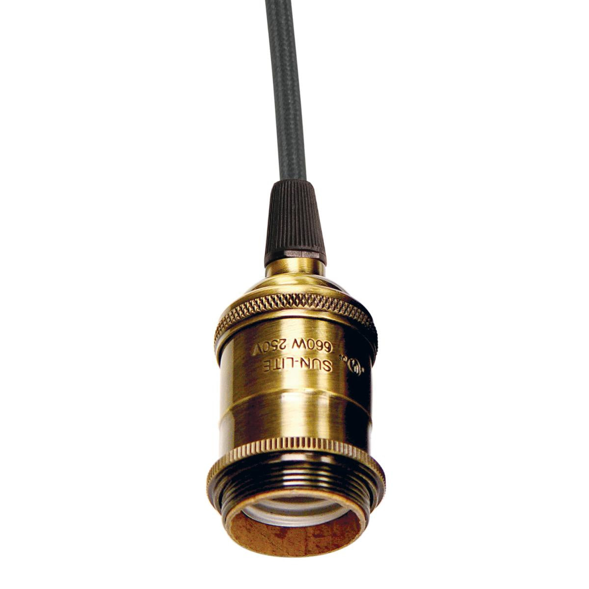 Lampholder in Antique Brass
