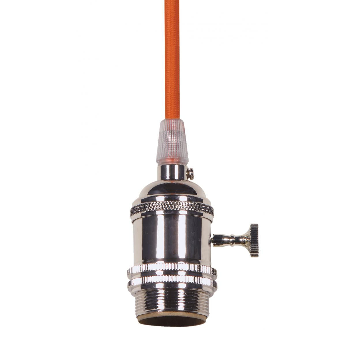 Satco - 80-2346 - Lampholder - Polished Nickel / Glass