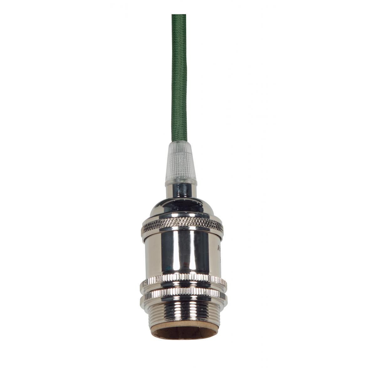Lampholder in Polished Nickel / Glass