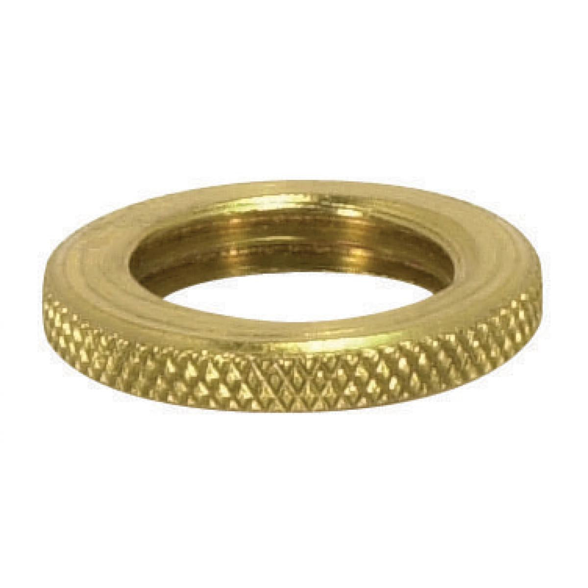 (4-Pack) Knurled Locknut in Burnished / Lacquered