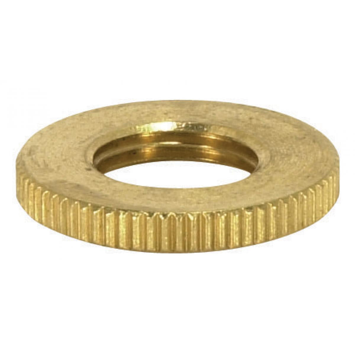 (4-Pack) Knurled Locknut in Burnished / Lacquered
