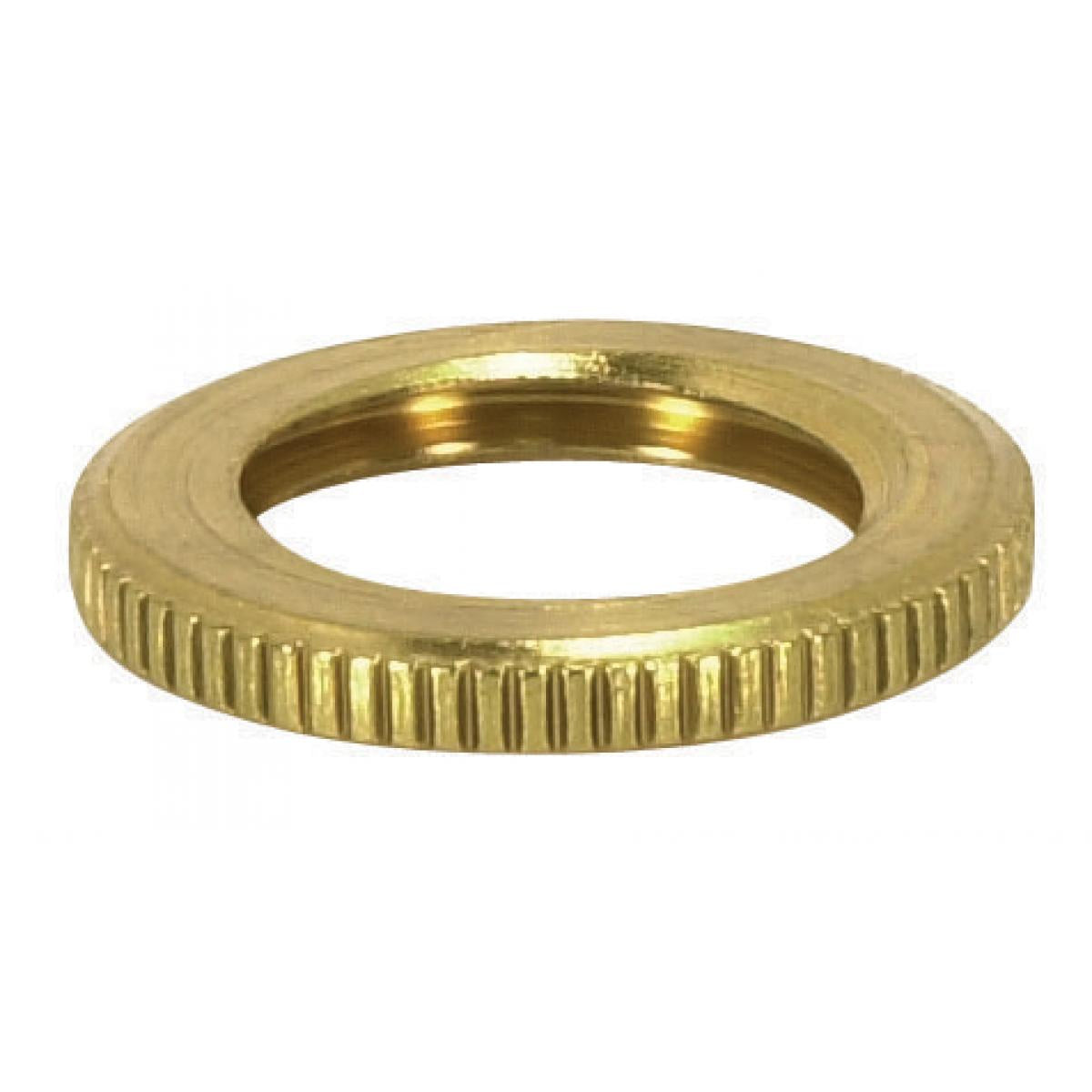 (4-Pack) Knurled Locknut in Burnished / Lacquered