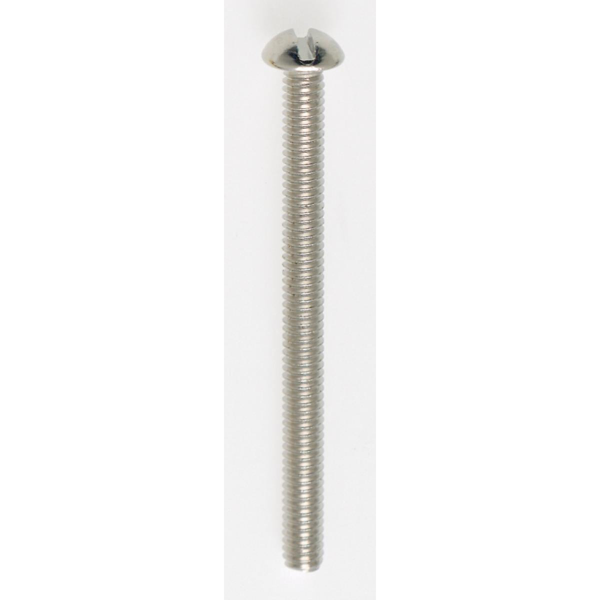 (4-Pack) Round Head Slotted Machine Screw in Nickel Plated