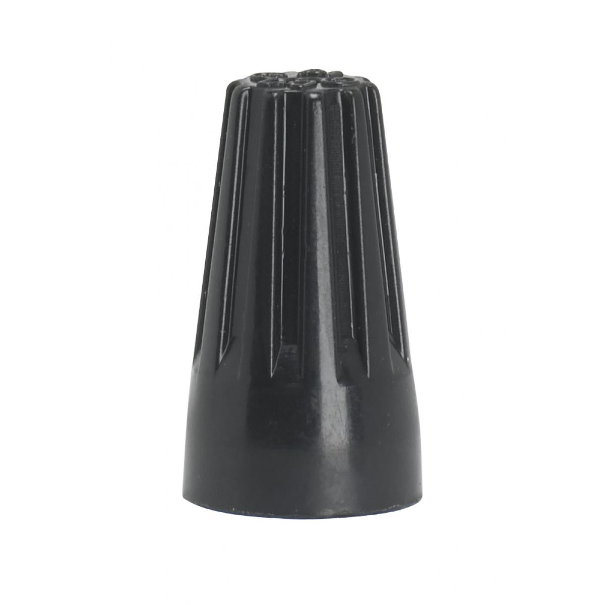 (4-Pack) Wire Connector With Spring Inserts in Black