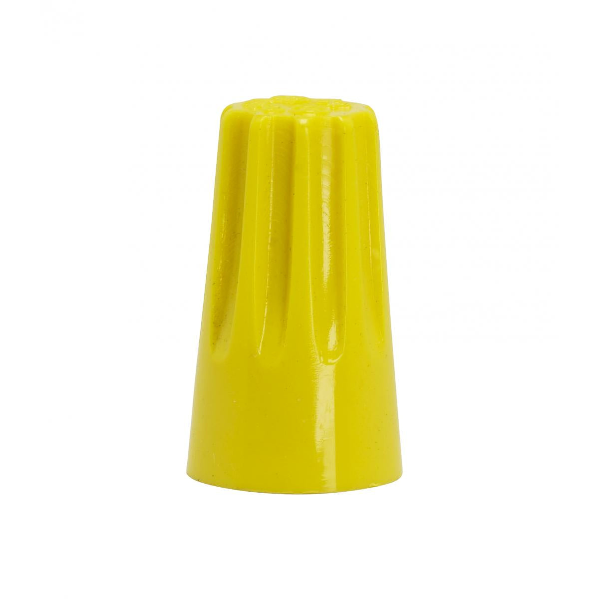 (4-Pack) Wire Connector With Spring Inserts in Yellow