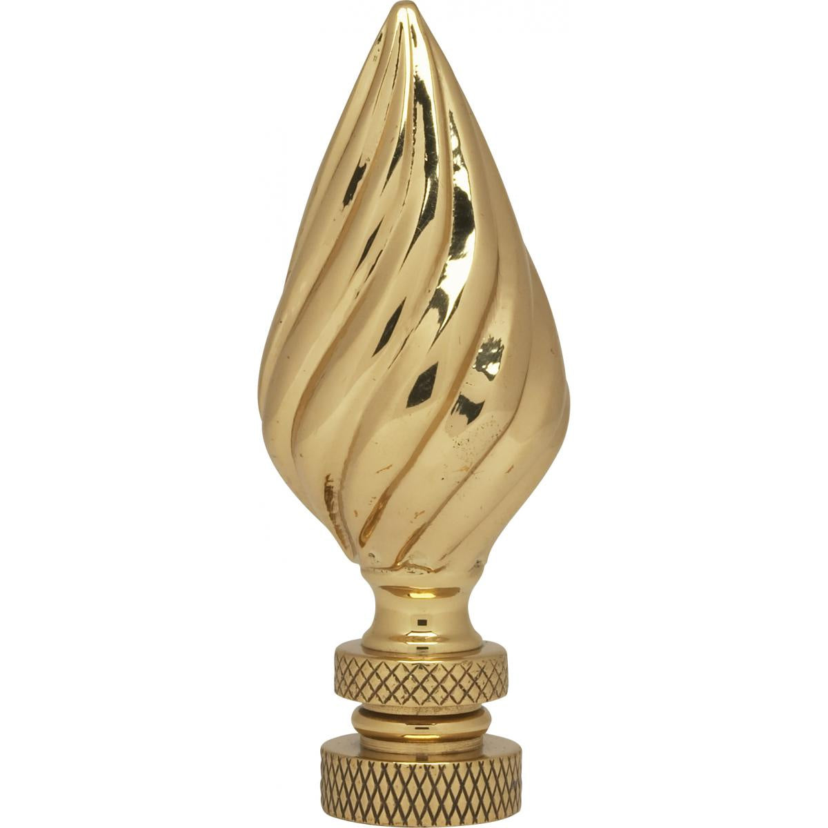 Finial in Polished Brass