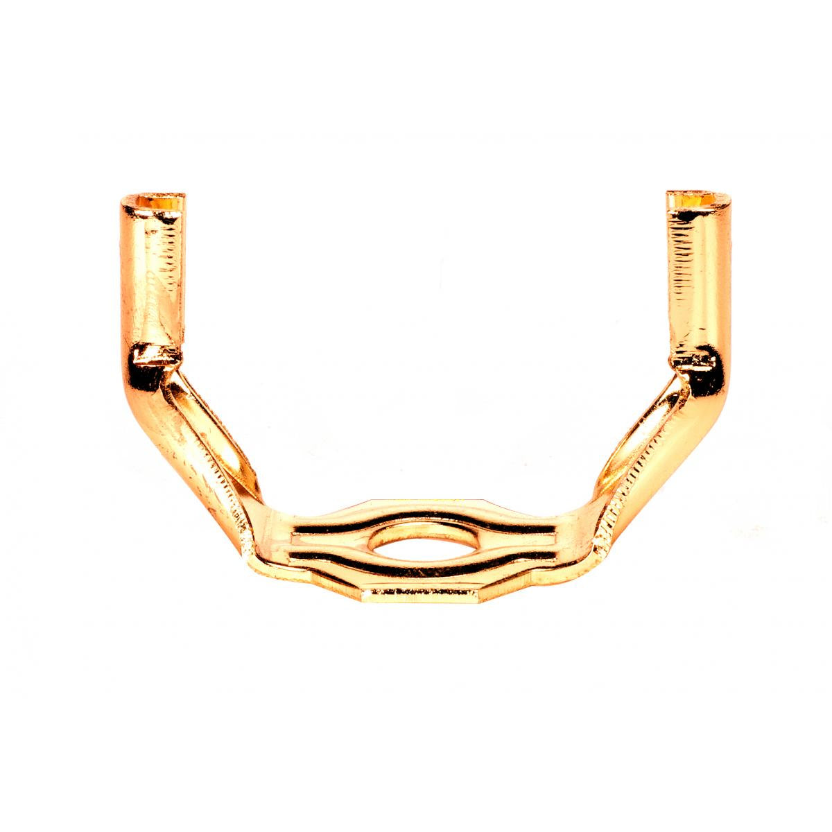 (4-Pack) Light Duty Saddle in Brass Plated