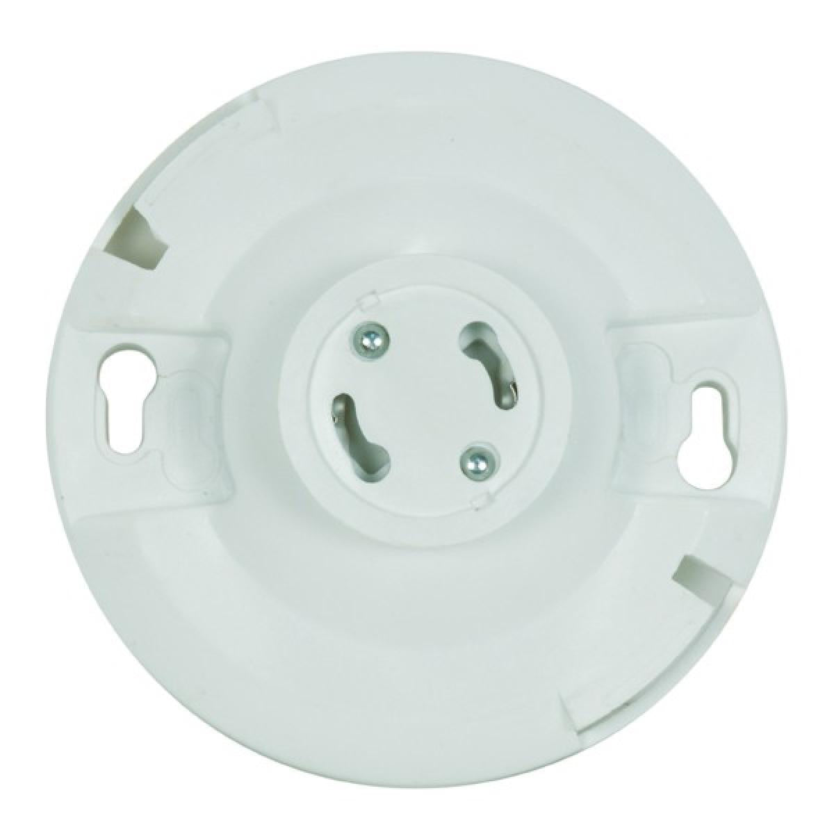 Satco - 90-2467 - Keyless Phenolic Gu24 Ceiling Receptacle - White / Phenolic