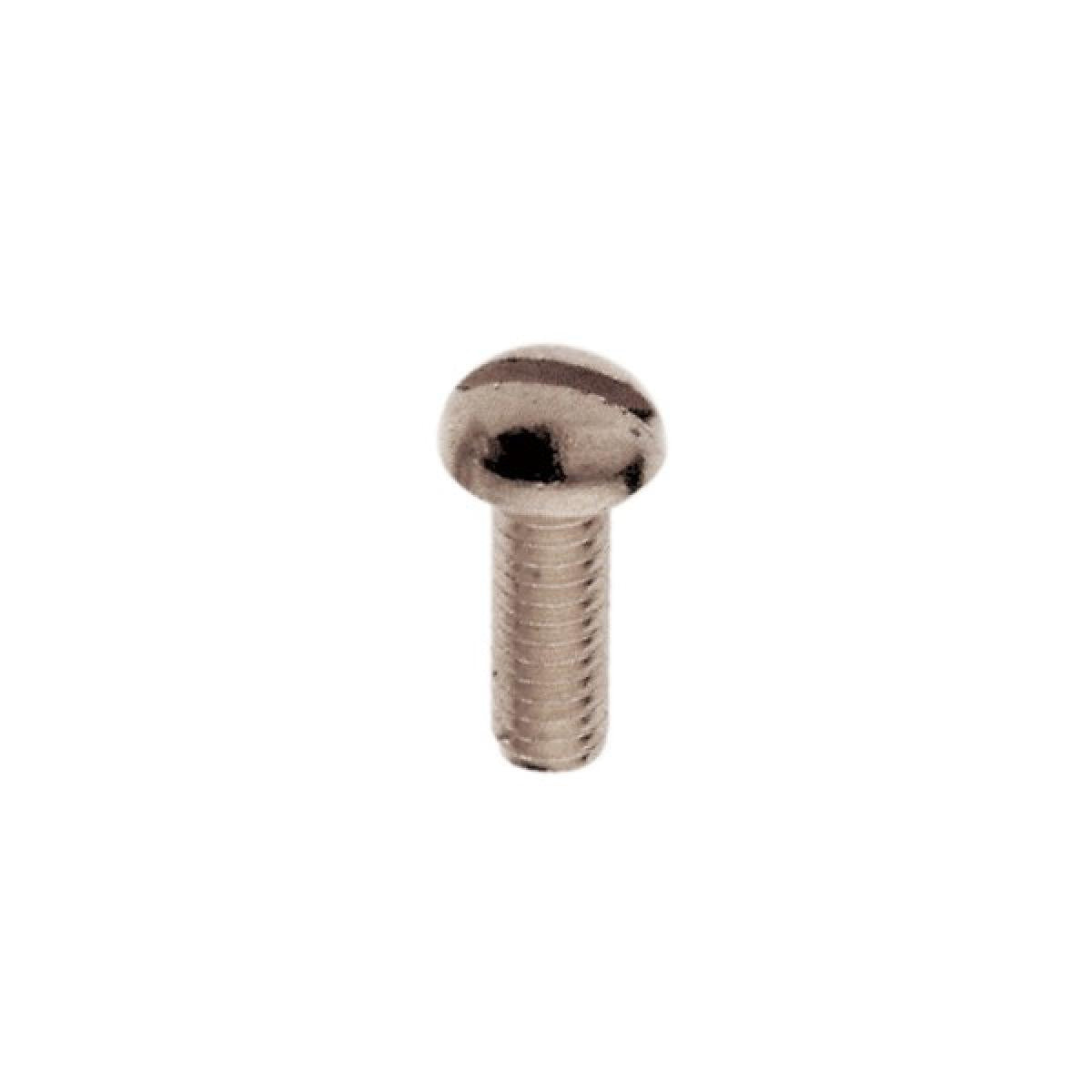 (4-Pack) Round Head Slotted Machine Screw in Nickel Plated