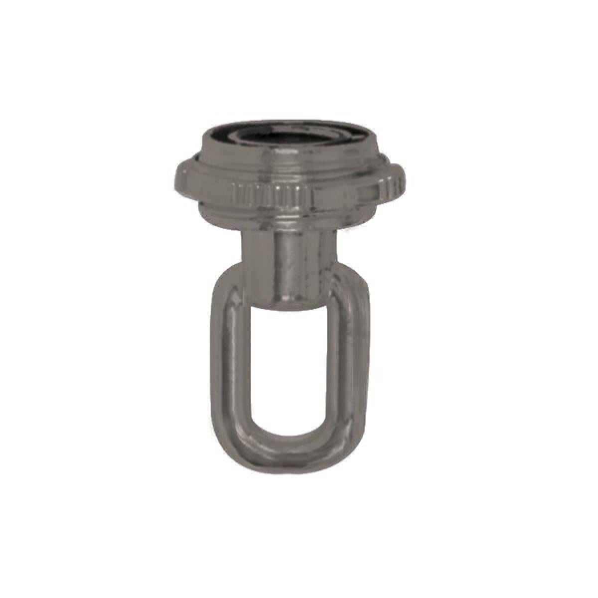 (4-Pack) 1/4 Ip Screw Collar Loop With Ring in Gray