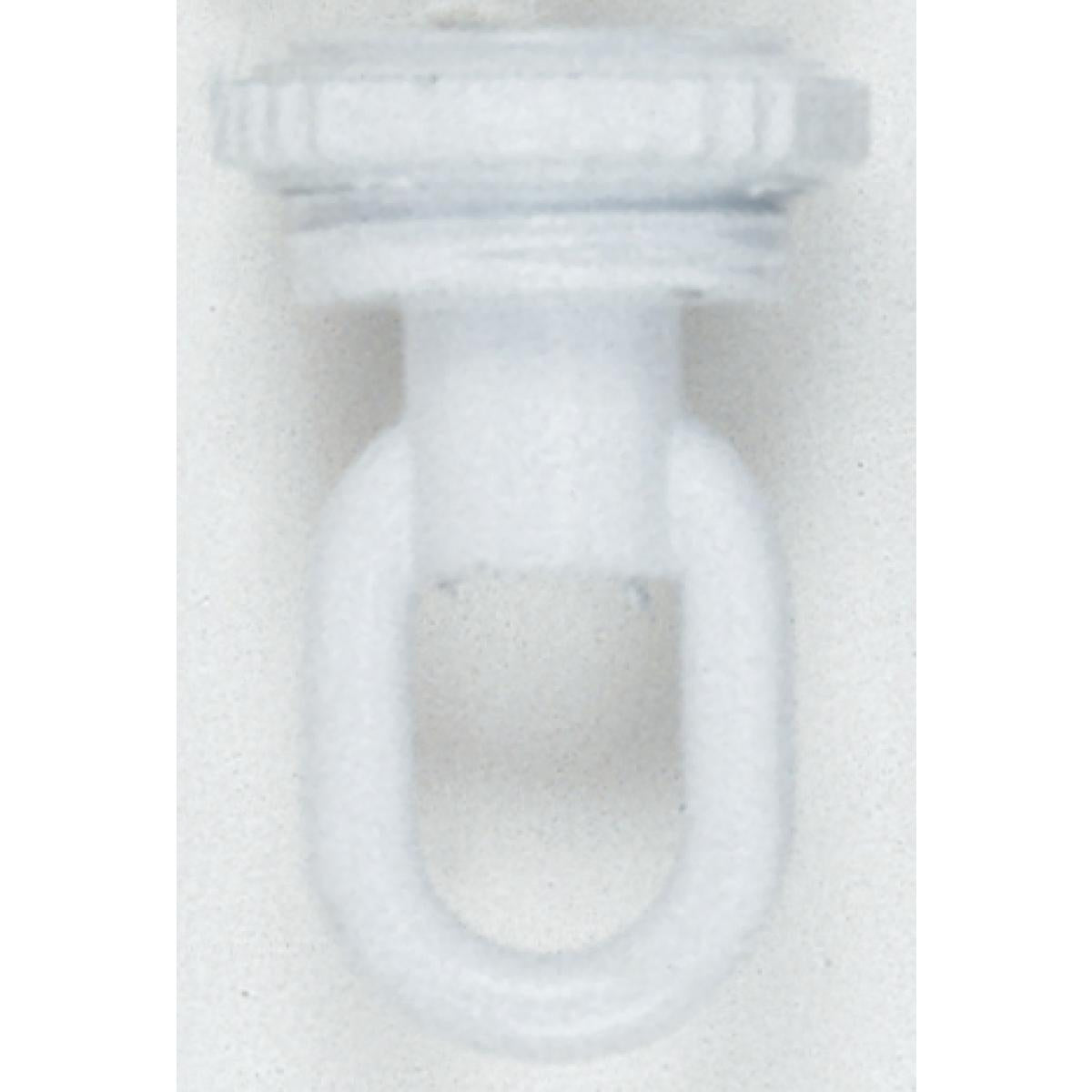 (4-Pack) 1/4 Ip Matching Screw Collar Loop With Ring in White