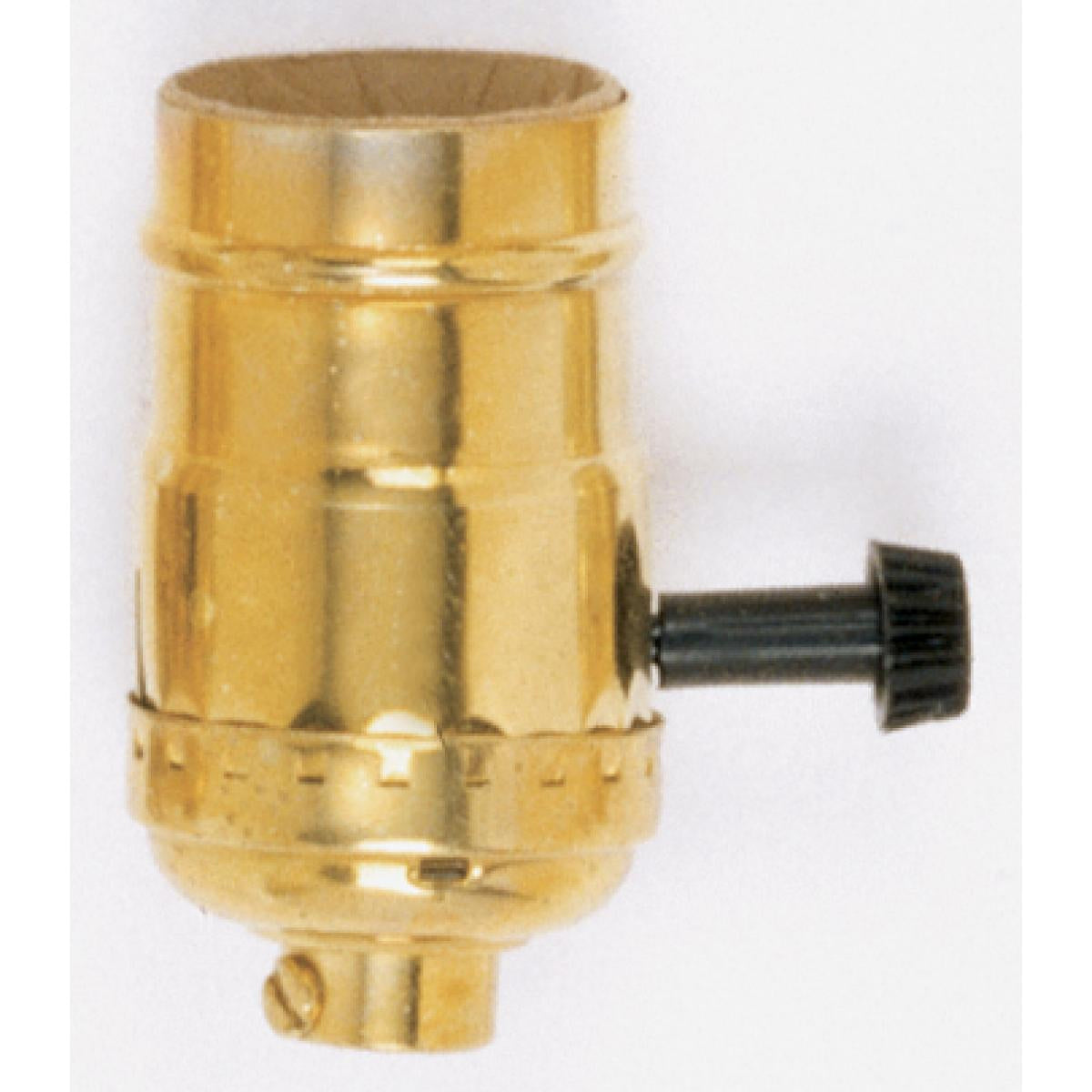 Socket in Polished Brass