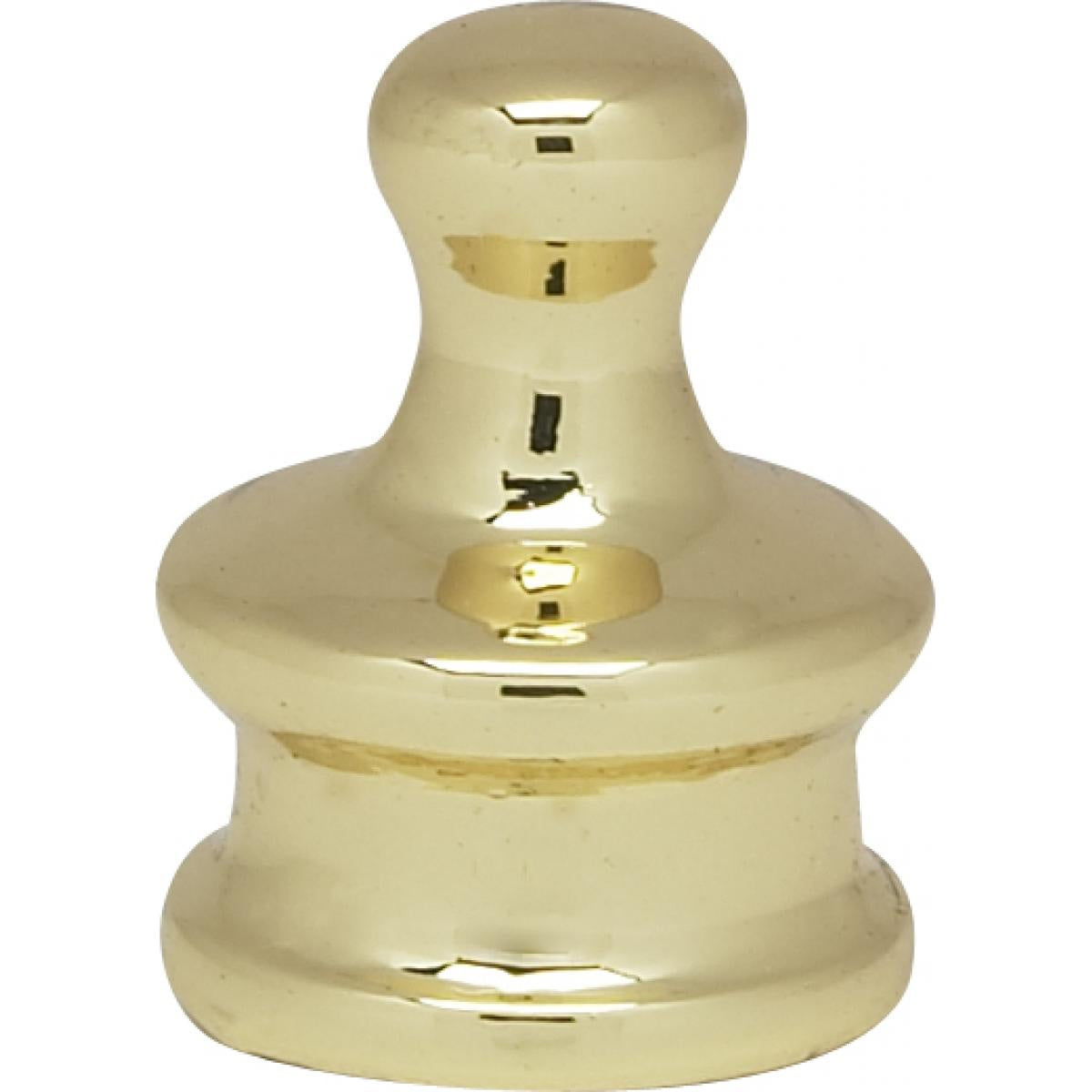 (4-Pack) Knob in Polished Brass
