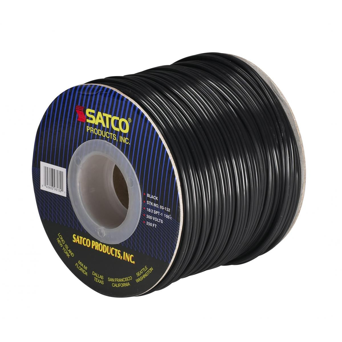 Satco - 93-132 - Lamp And Lighting Bulk Wire - Black