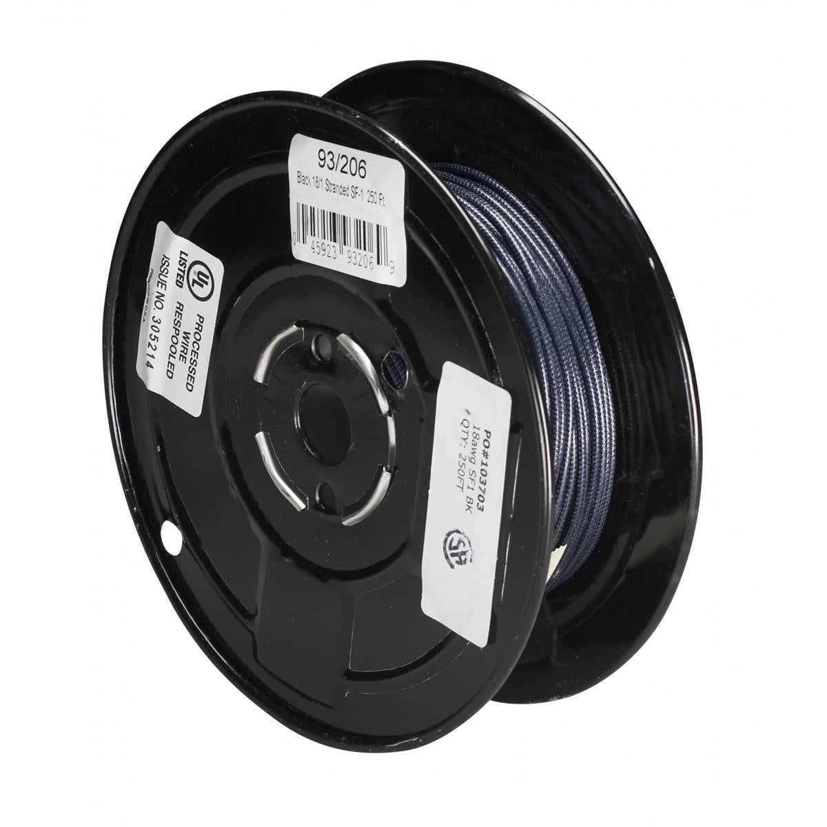 Satco - 93-206 - Lighting Bulk Wire - Black